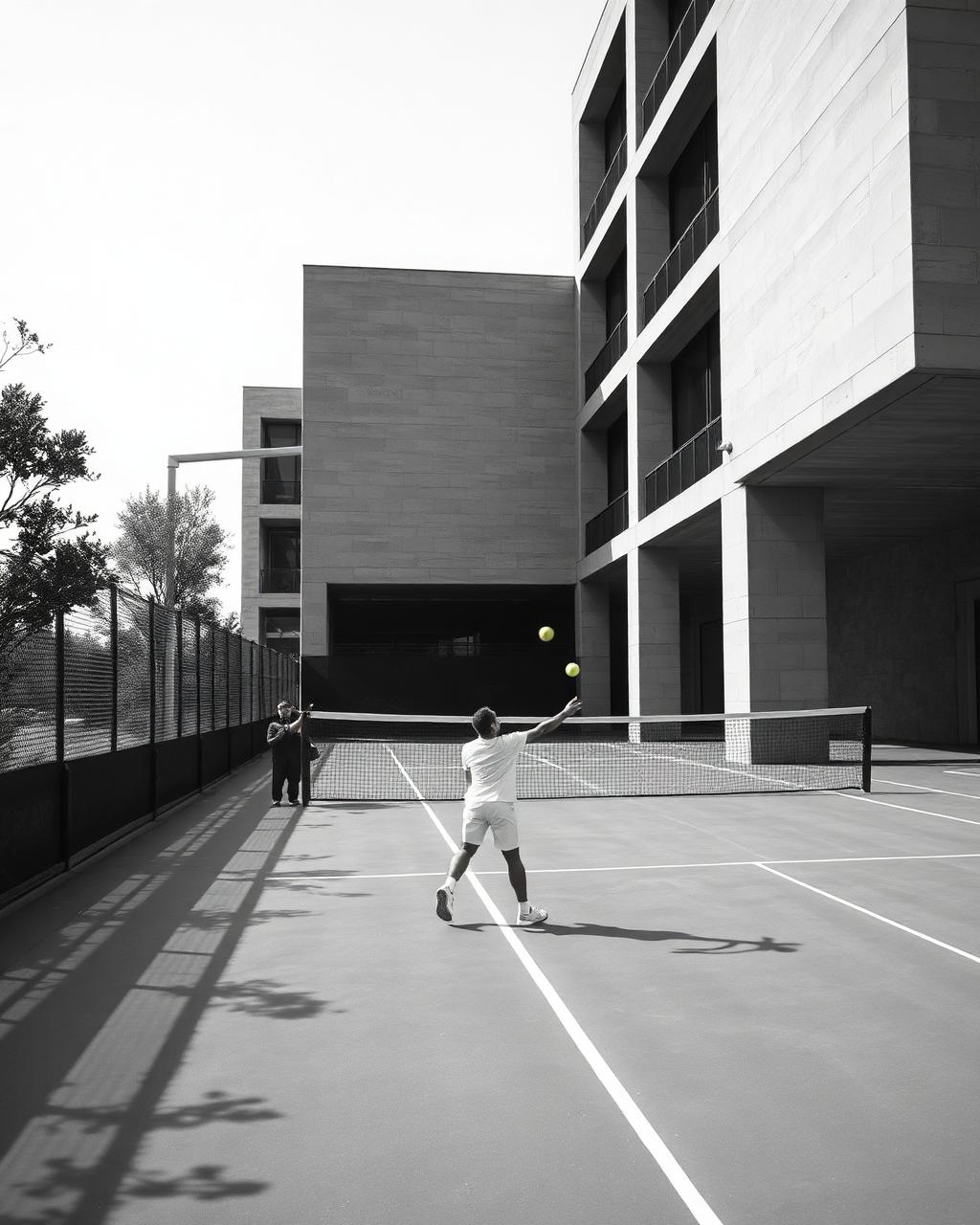 Tennisspielerin im Training